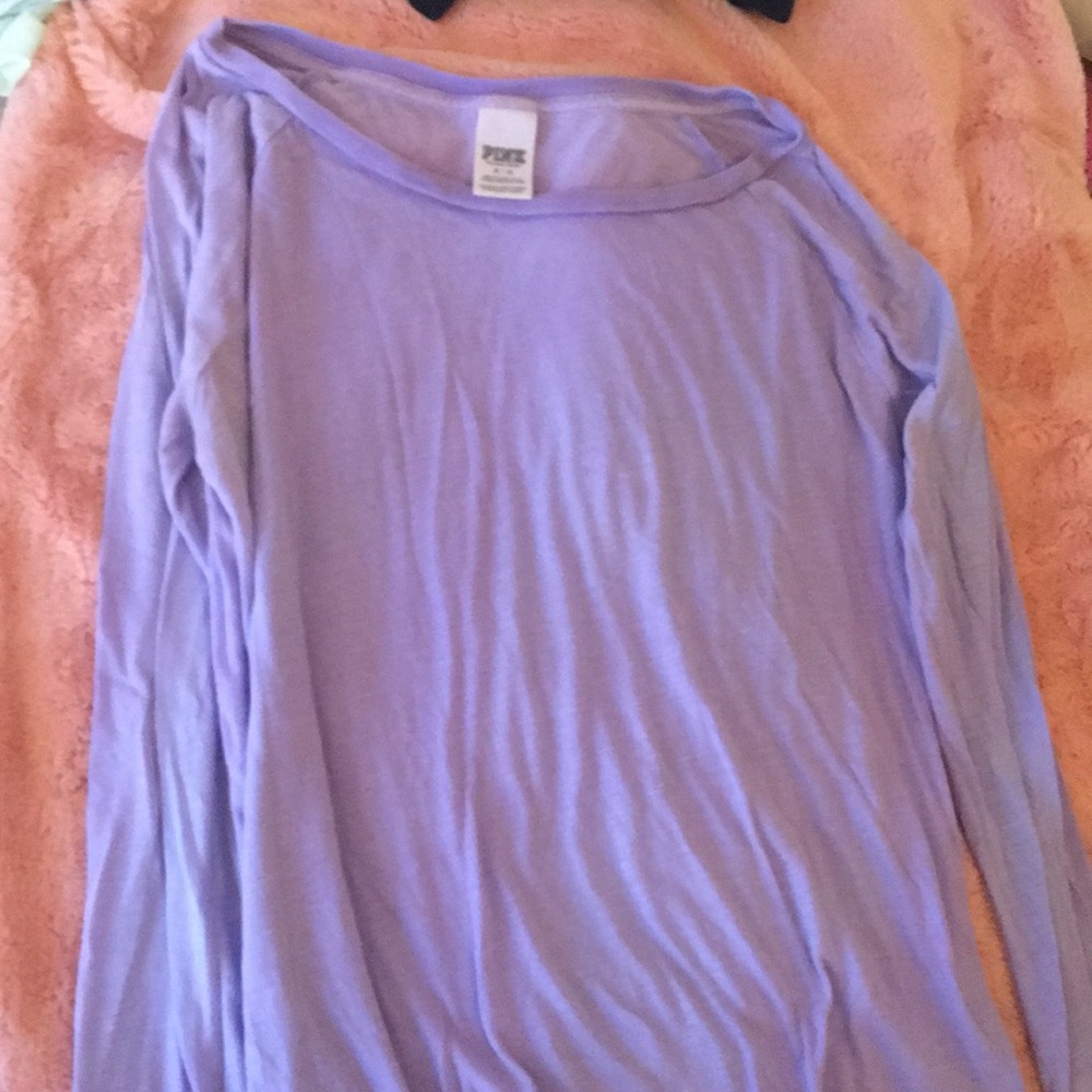 Purple long sleeve sweater/T-shirt.